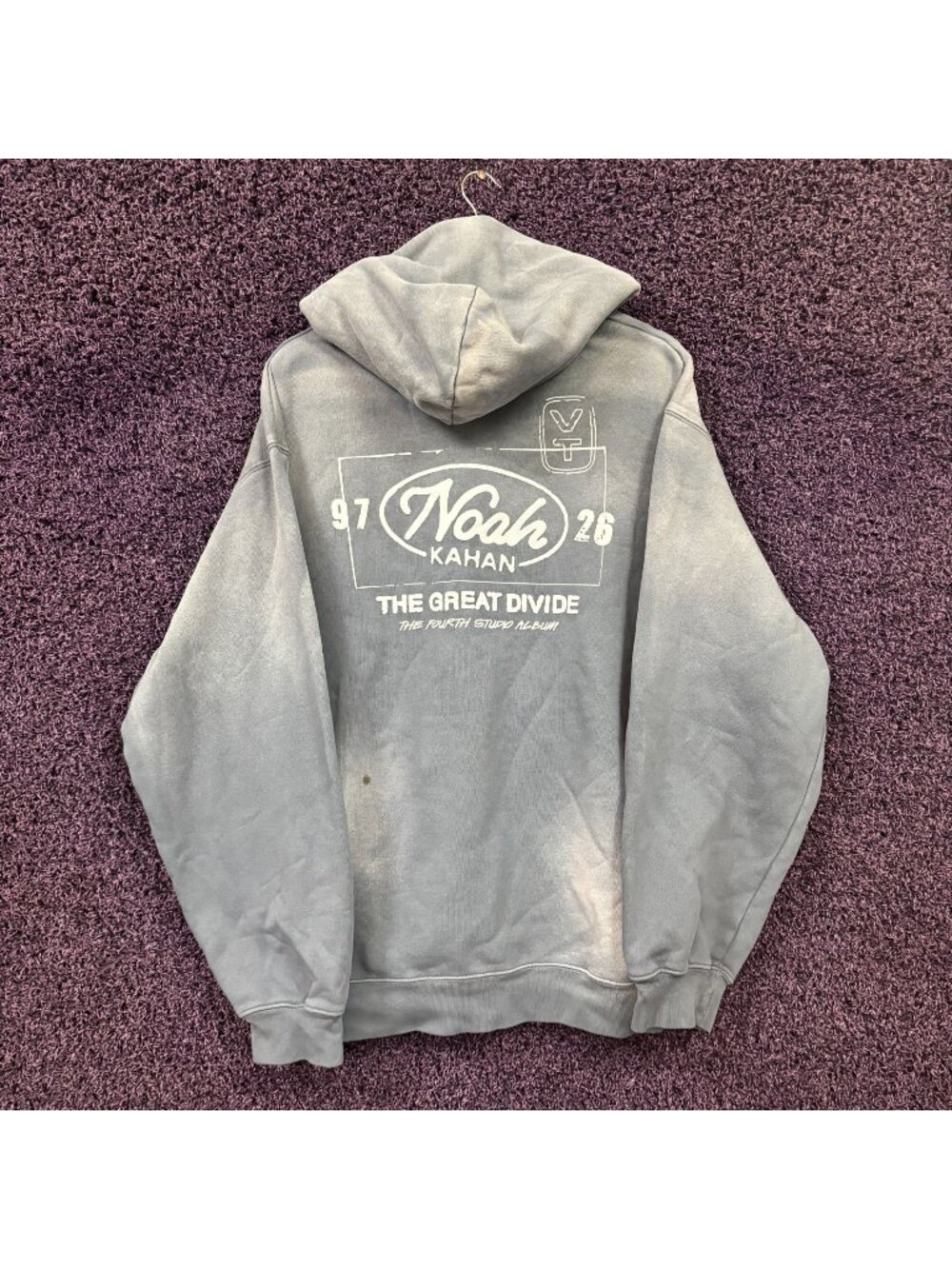 Noah Kahan The Great Divide Album Tiedye Hoodie Size 3XL